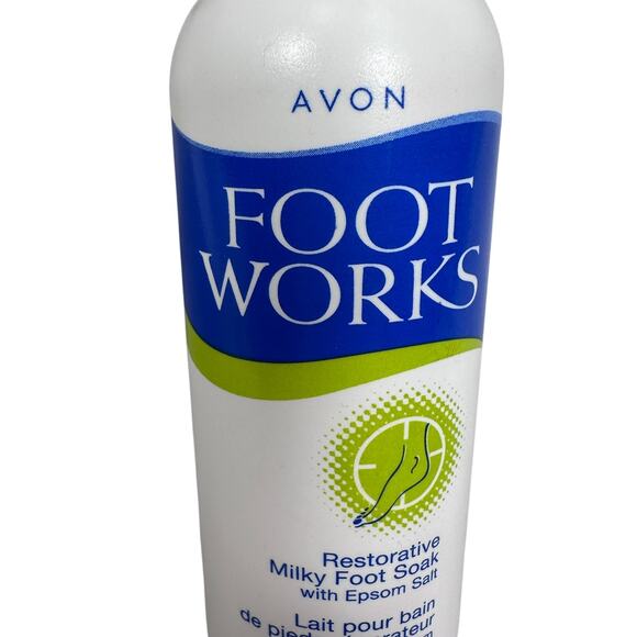 Avon Foot Works Restorative Milky Foot Soak with Epsom Salt 3.4 Fl oz New - Picture 4 of 6